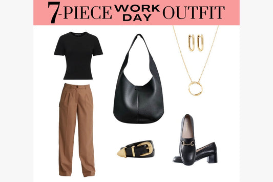 Smart & Sleek: The Ultimate Workday Outfit Featuring the Stella Slouchy Bag.